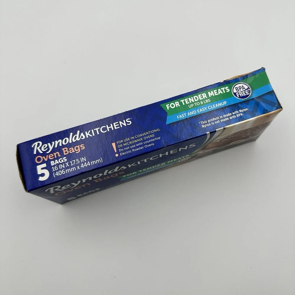 Reynolds Oven Bags 5 Count Box New For Tender Meats Up To 8 Lbs